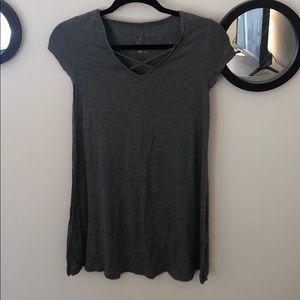 Gray T-Shirt Dress